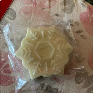 Handcrafted Snowflake Lotion Bar all organic